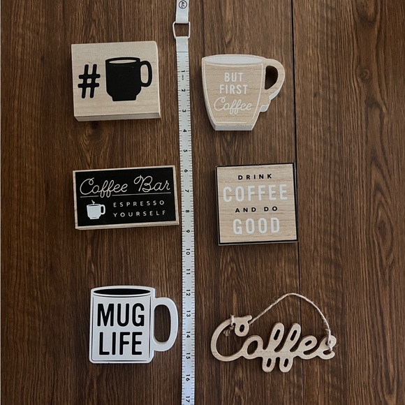 Coffee Bar Shelf sitters and Decor - Picture 2 of 9